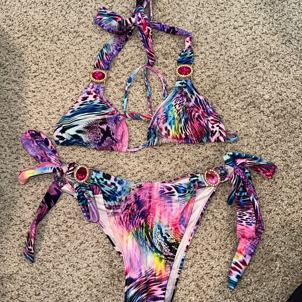Diamanté  Multicolor Bikini Set